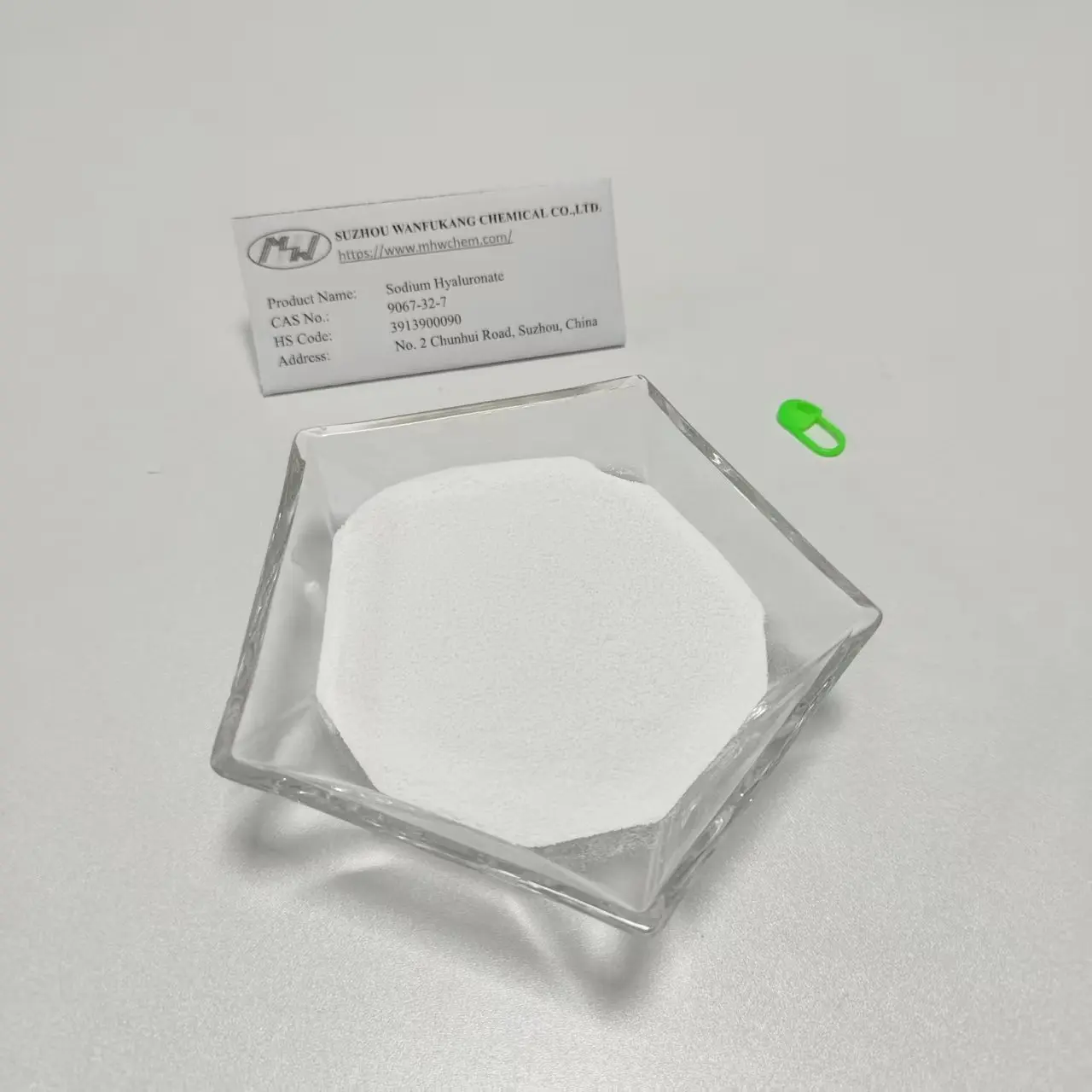 Famous Non-Animal Origin Eye Drop Grade Sodium Hyaluronate Powder Manufacturer, Product