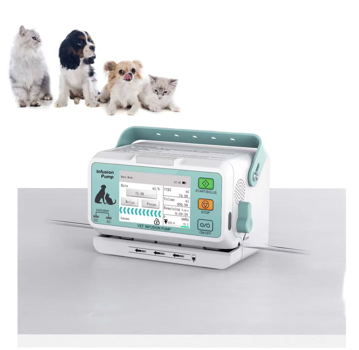 Vet Infusion Pump Veterinary Equipment ICU Infusion Pump Hospital Medical Vet Infusion Pump for Animal Pet