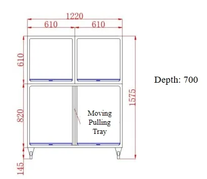 Adjustable Veterinary Cage Details