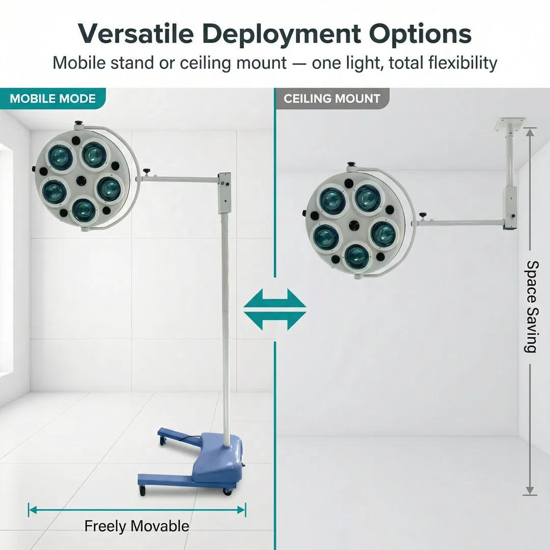 Surgical Light LED Operating System with Adjustable Brightness Shadowless for Veterinary Surgery
