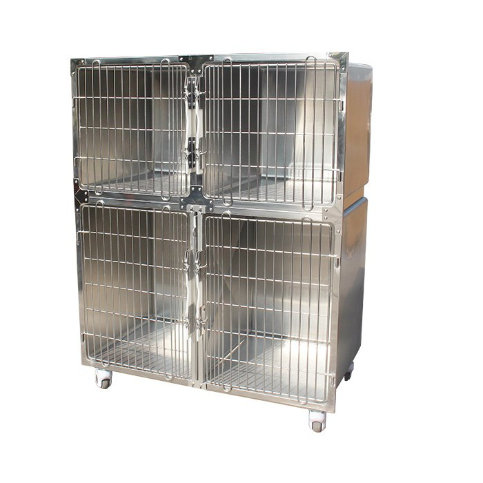 Pet Manufacturer Price Stainless Steel Kennels Cages Cat Rabbit Veterinary Dog Recovery Cage Vet Clinic Cage