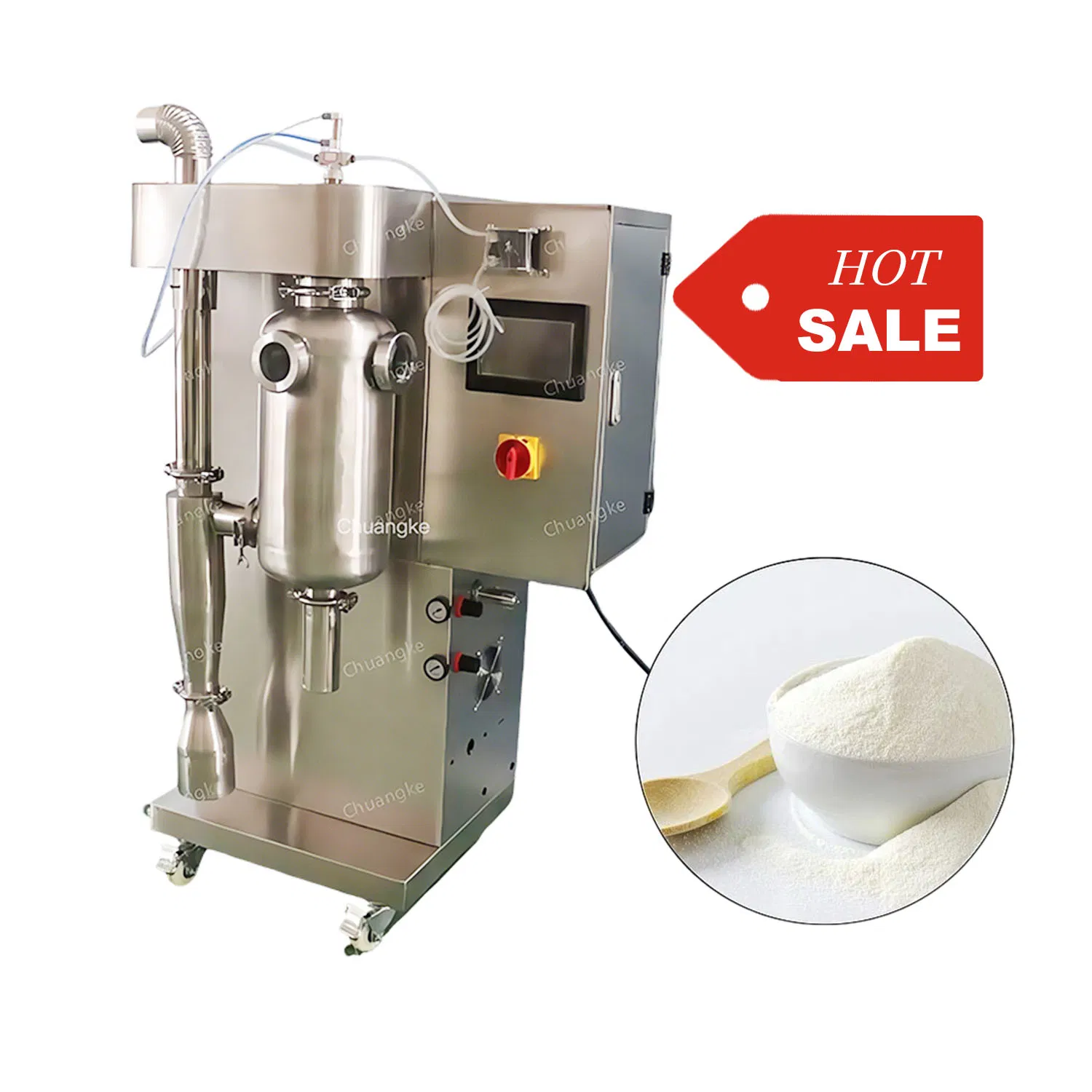 Lab Small Scale 2000ml/H Animal Blood Gum Arabic Whey Protein Egg Milk Powder Spray Dryer Machine Small Liquid Drying Equipment