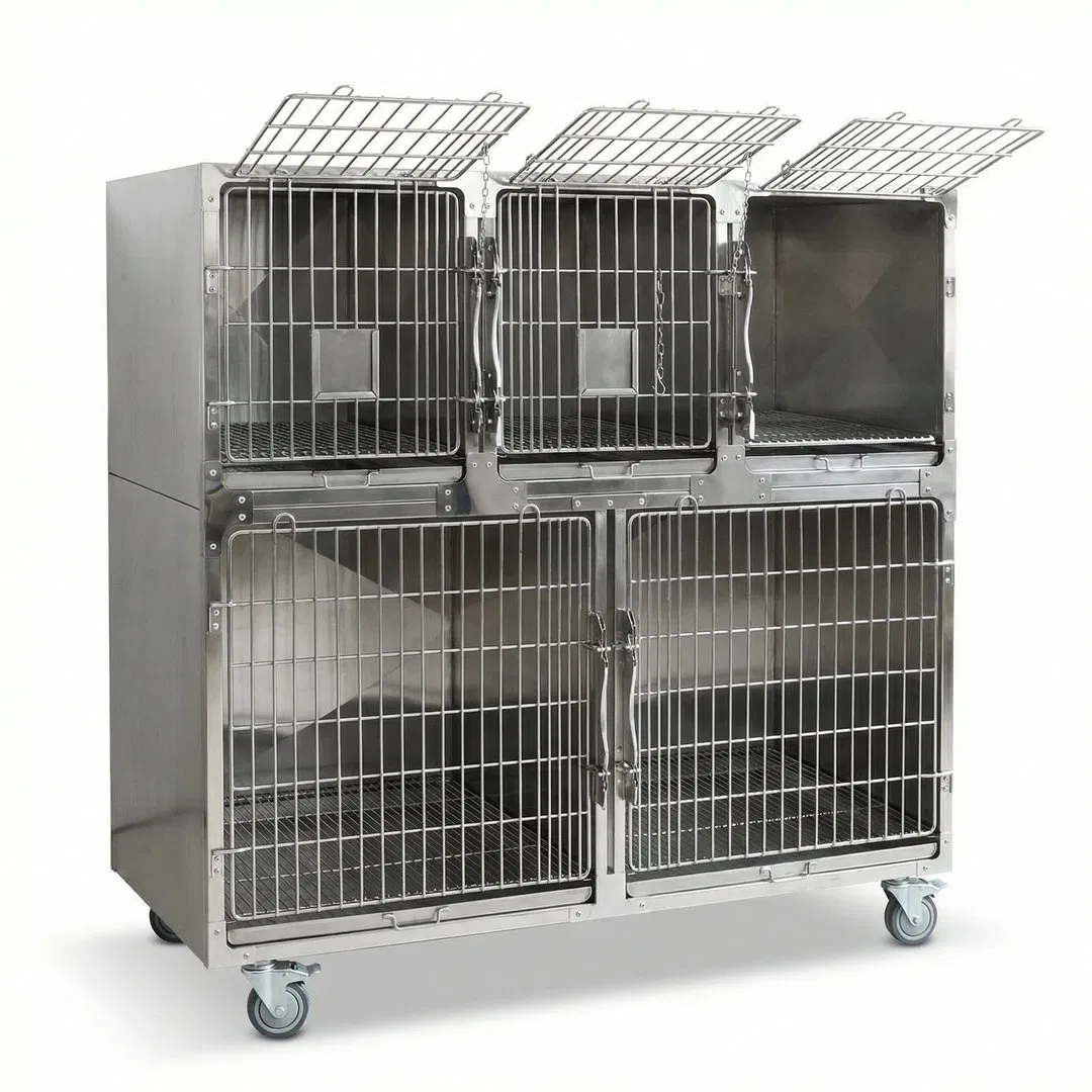 Heavy Duty Pet Cages Dog Kennel with Secure Locking System for Comfortable Pet Recovery