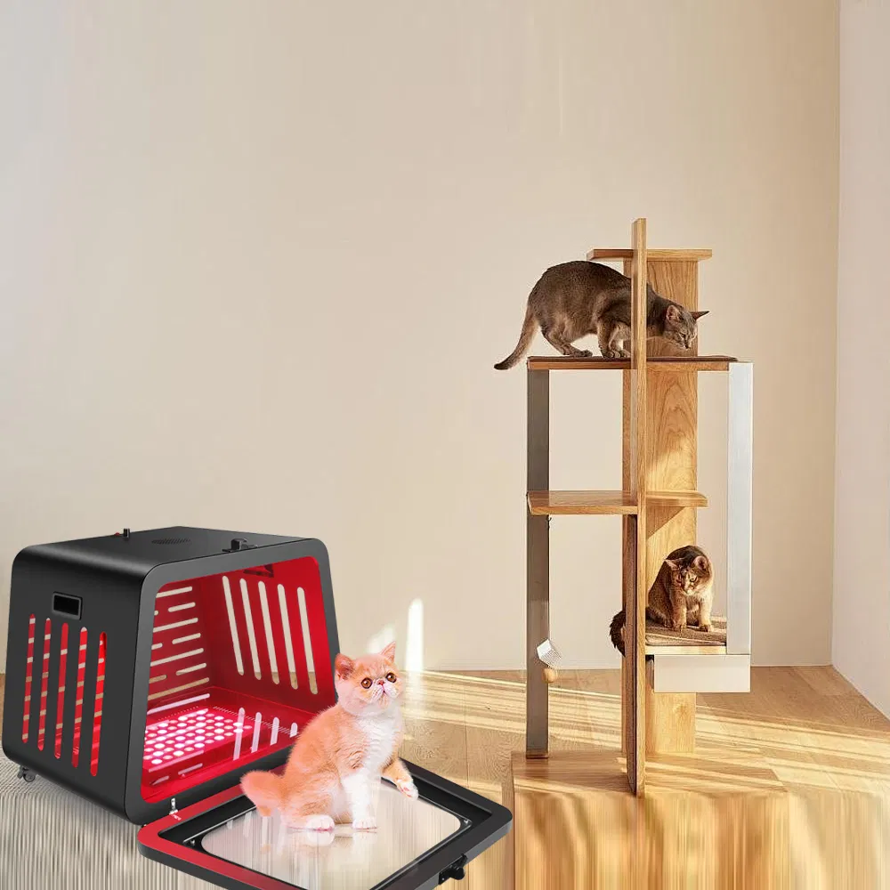 Azure PDT Infared Labrador Retriever Dog Cat Crate Red Light Therapy Health Device Bird Carrier Kennel Bed House Pet Cage