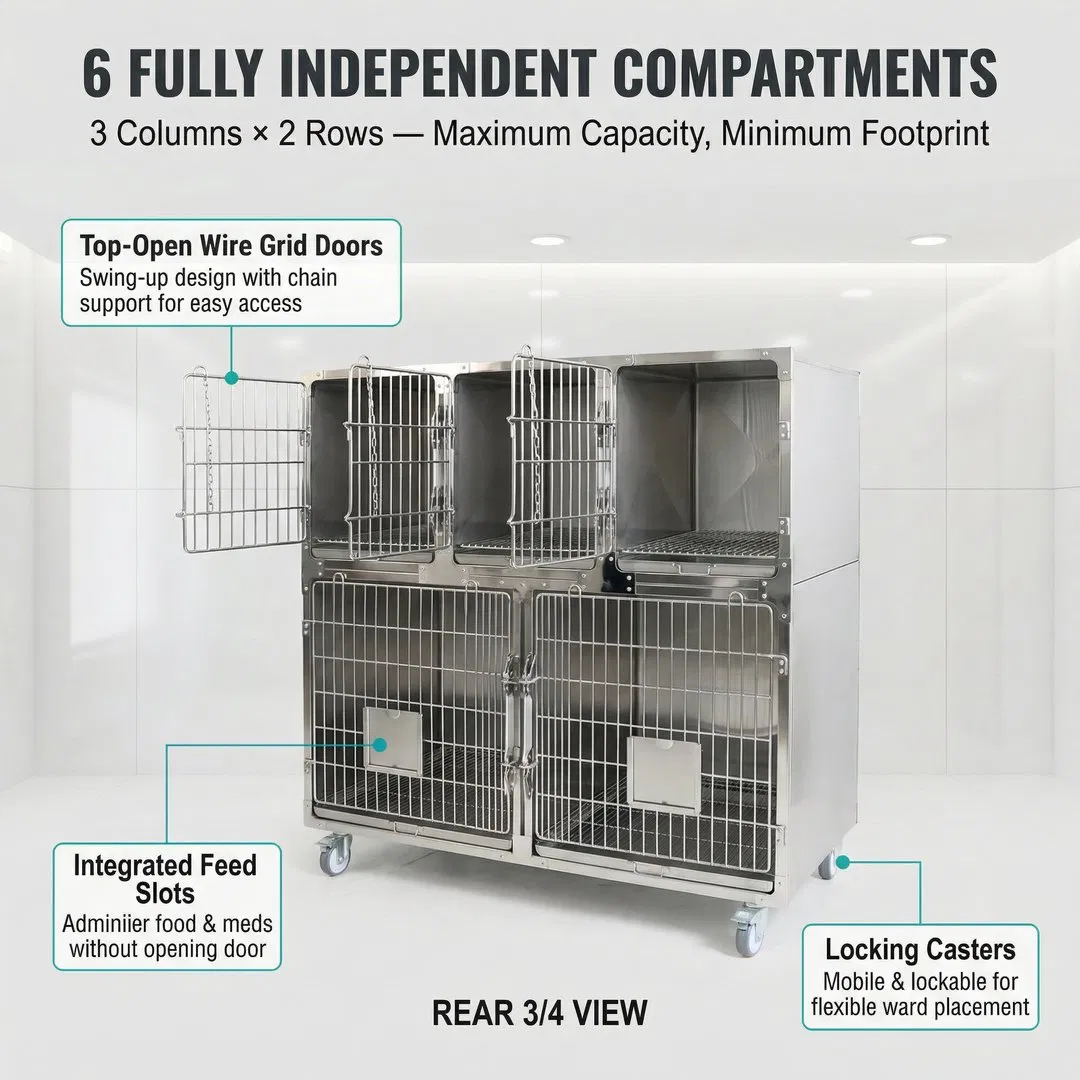 Heavy Duty Pet Cages Dog Kennel with Secure Locking System for Comfortable Pet Recovery