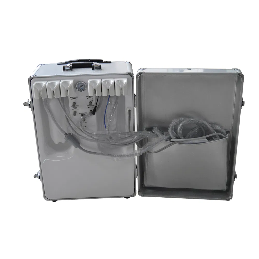 Portatiles Veterinary Dental Equipment Mobile Suitcase Spain Portable Dental Unit with Suction System