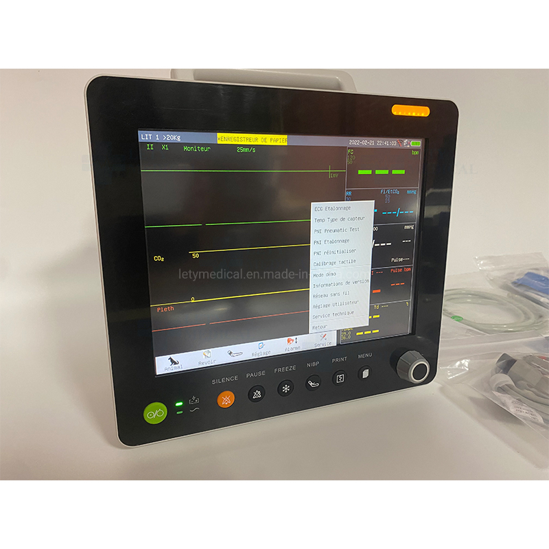 2022 New Veterinary Patient Monitor Vet Monitor Animal Use Monitor with Etco2