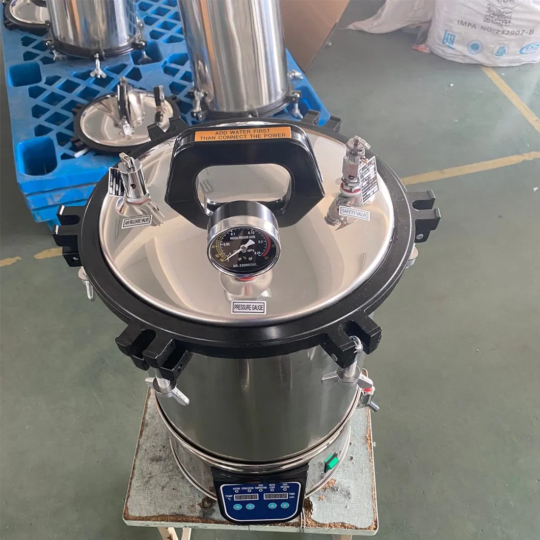 Professional Portable 18L 24L Digital Display Veterinary Pressure Steam Sterilizer Animal Autoclave