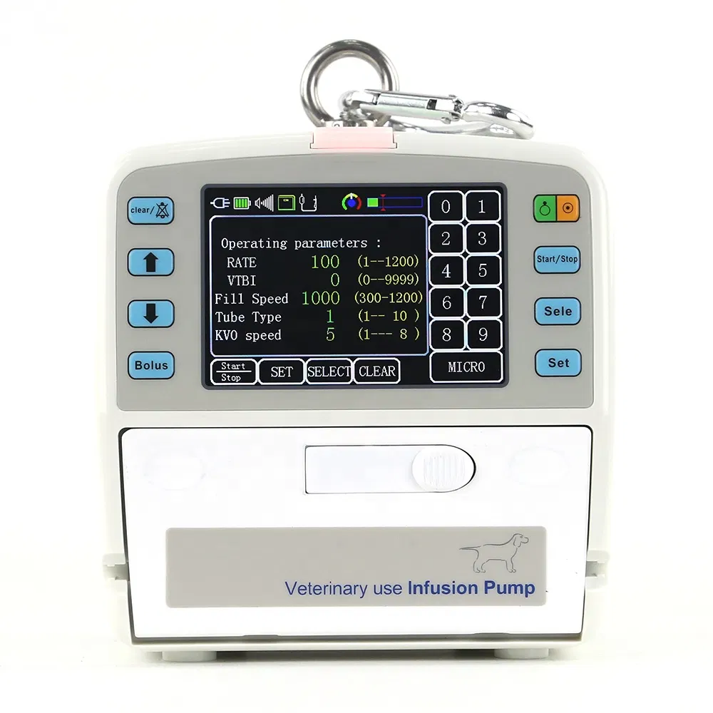 Pet Use High Quality with Heating Function Veterinary Infusion Pump Medical Device Animal Equipment