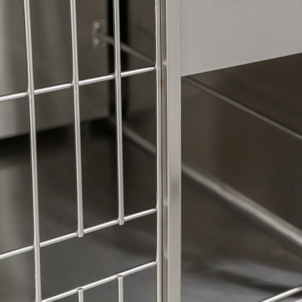 Hayeapet Durable Stainless Steel Recovery Cage for Pets and Cats