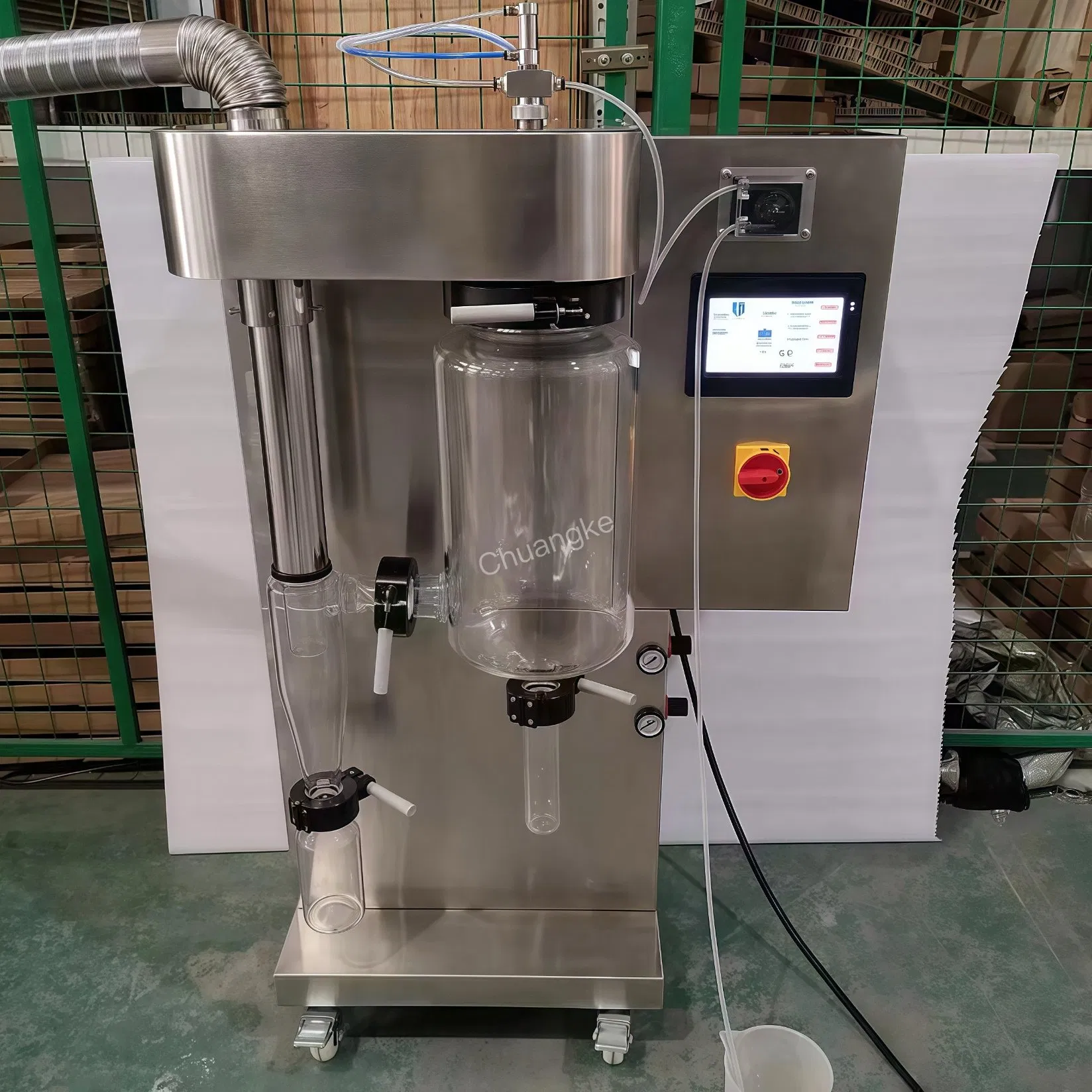 Lab Small Scale 2000ml/H Animal Blood Gum Arabic Whey Protein Egg Milk Powder Spray Dryer Machine Small Liquid Drying Equipment