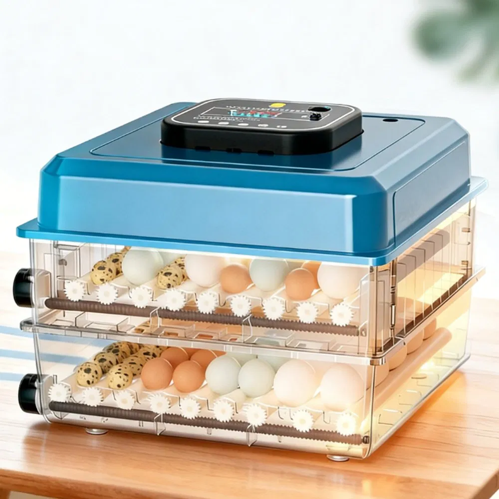 Large Capacity Clear Egg Incubator - Dual Power Fully Automatic Hatching Equipment for Reptiles, Poultry, Pigeon, Parrot and Small Pets