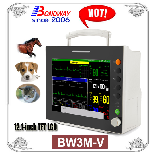 Veterinary Patient Monitor for Horse, Cat, Dog, or Similar-Sized Animals, Veterinary Monitor, Veterinary Instrument, Veterinary Equipment
