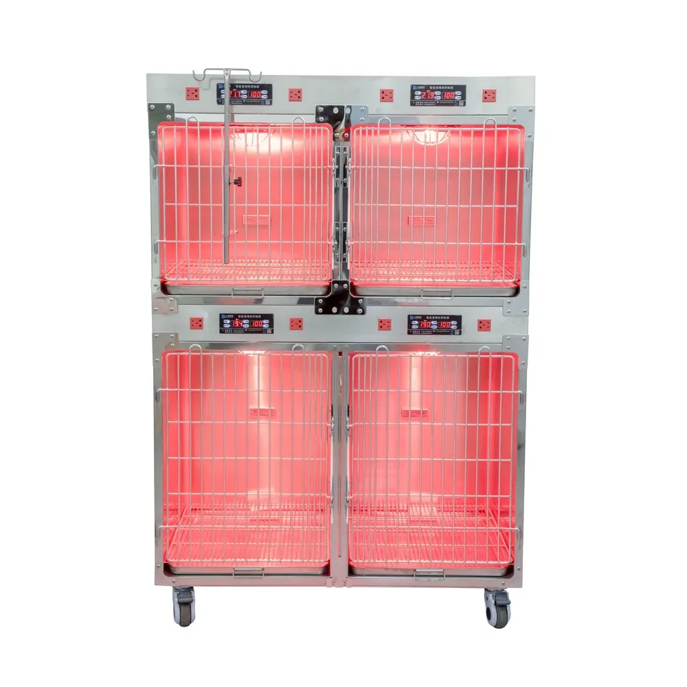 Stainless Steel Insulated Oxygen Chamber Cage Pet Warm Box for Recovery