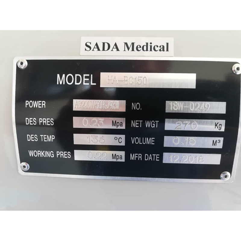 Ha-Bd Stainless Steel Steam Autoclave for Hospitals, Clinics, Laboratories, and Veterinary Sterilization Applications