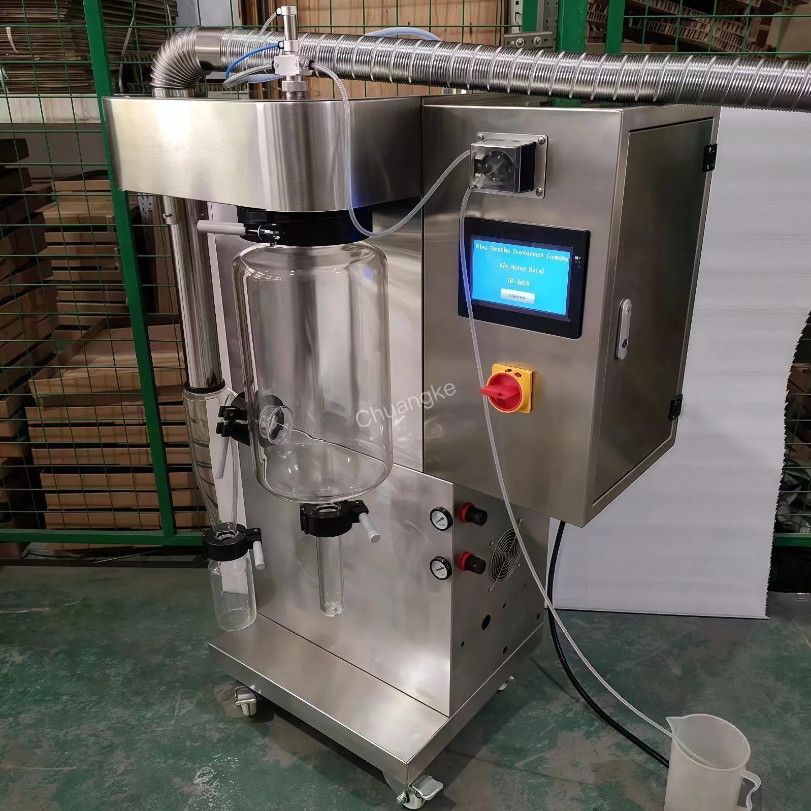 Lab Small Scale 2000ml/H Animal Blood Gum Arabic Whey Protein Egg Milk Powder Spray Dryer Machine Small Liquid Drying Equipment