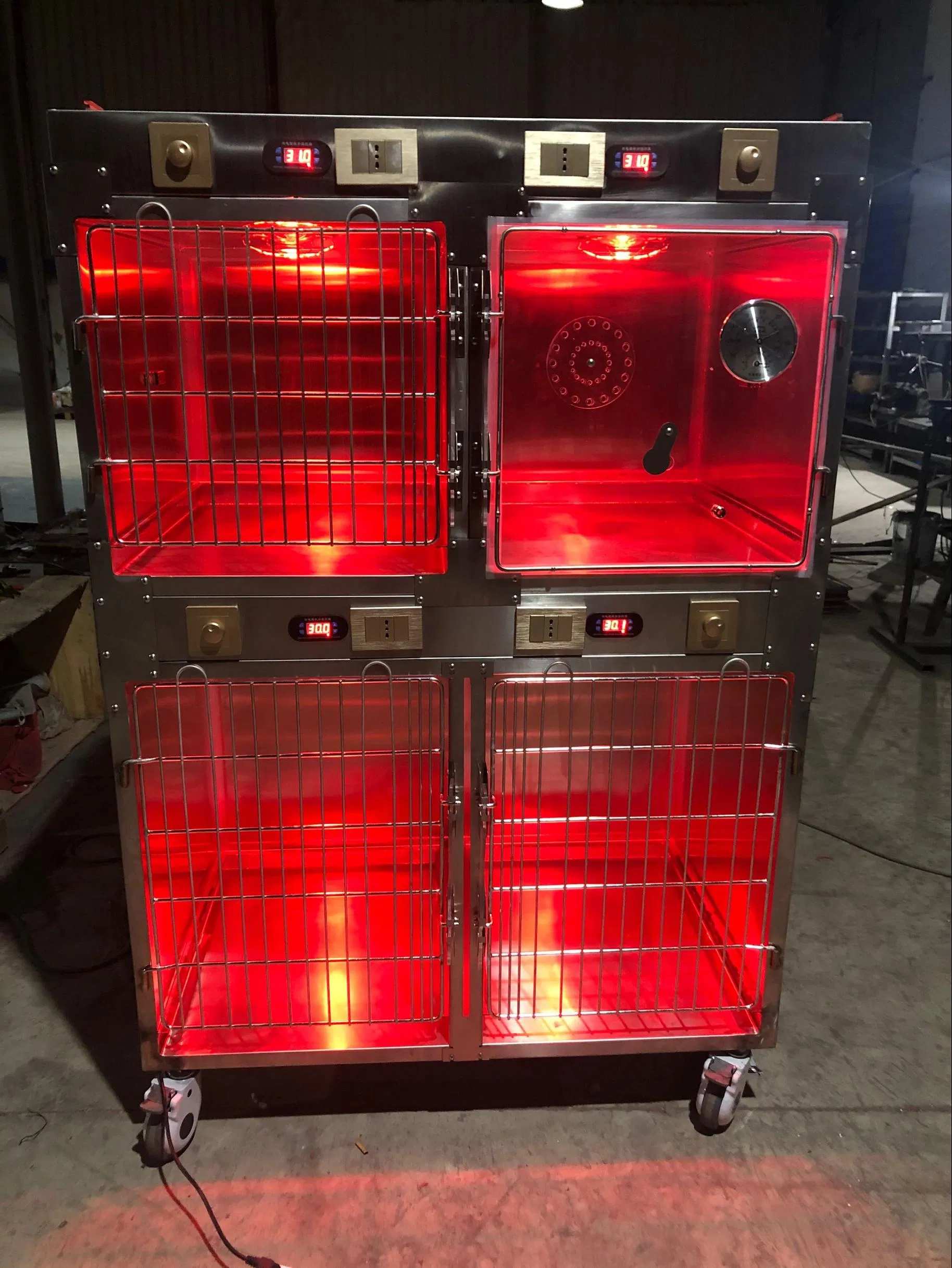 Manufacture Professional Factory Canine Oxygen Chamber Cage Box Cat Condo Cage for Pet Veterinary Recovery Cage