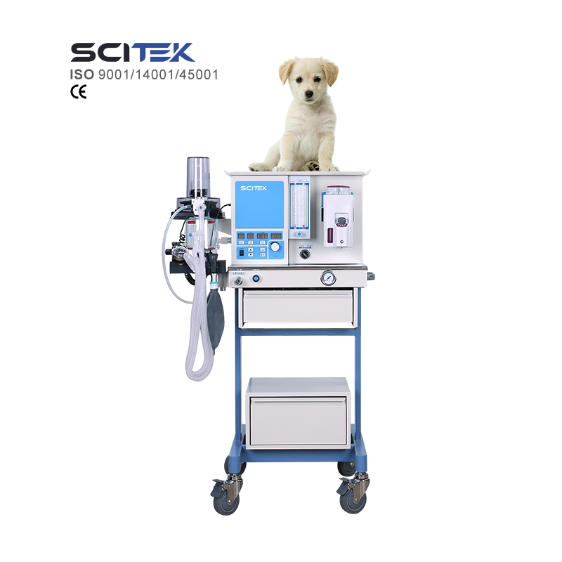 SCITEK Veterinary Anesthesia Machine for Small Medium and Large Animals Weighing 1~100 kg