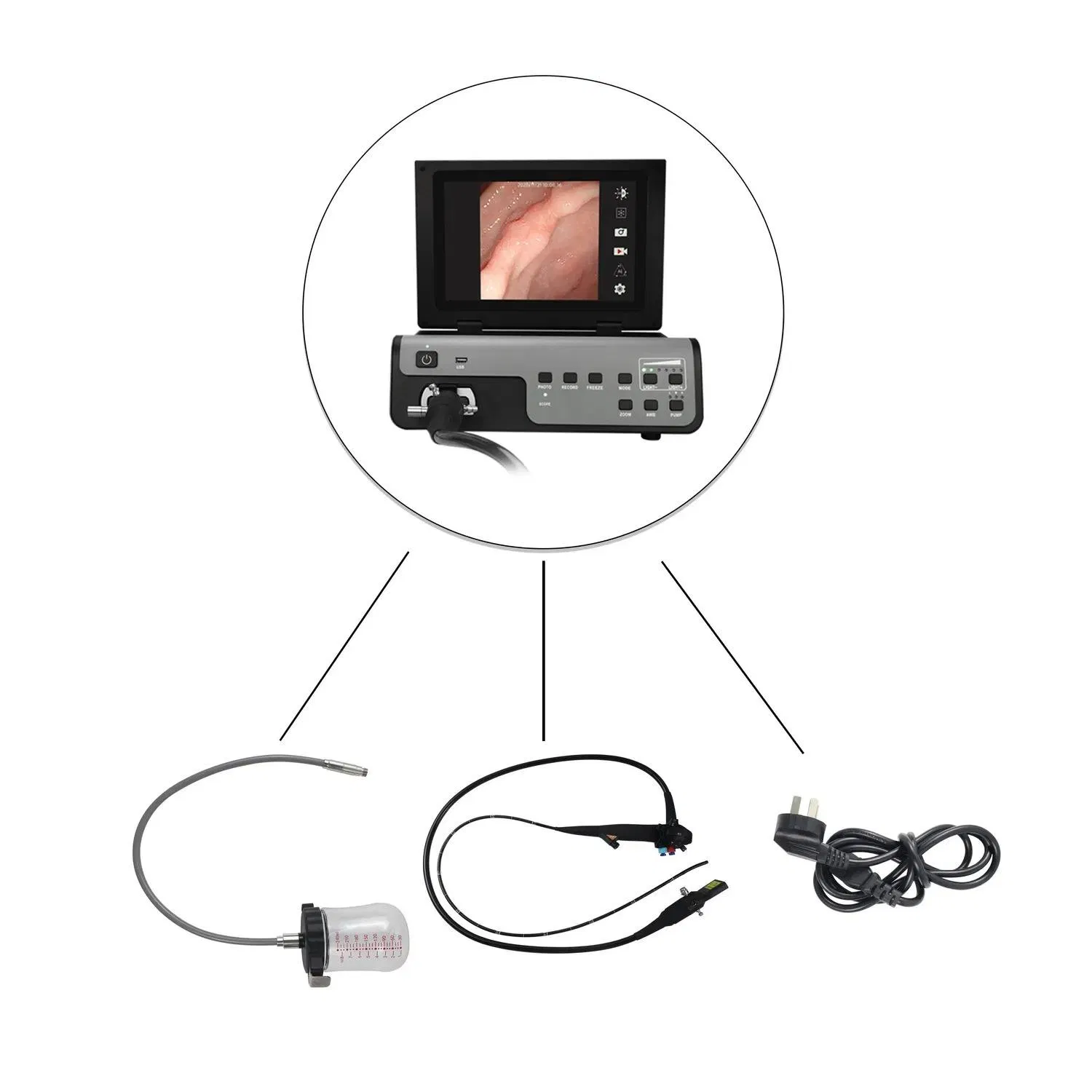 Professional Portable Pet Endoscopy System with High-Quality Camera