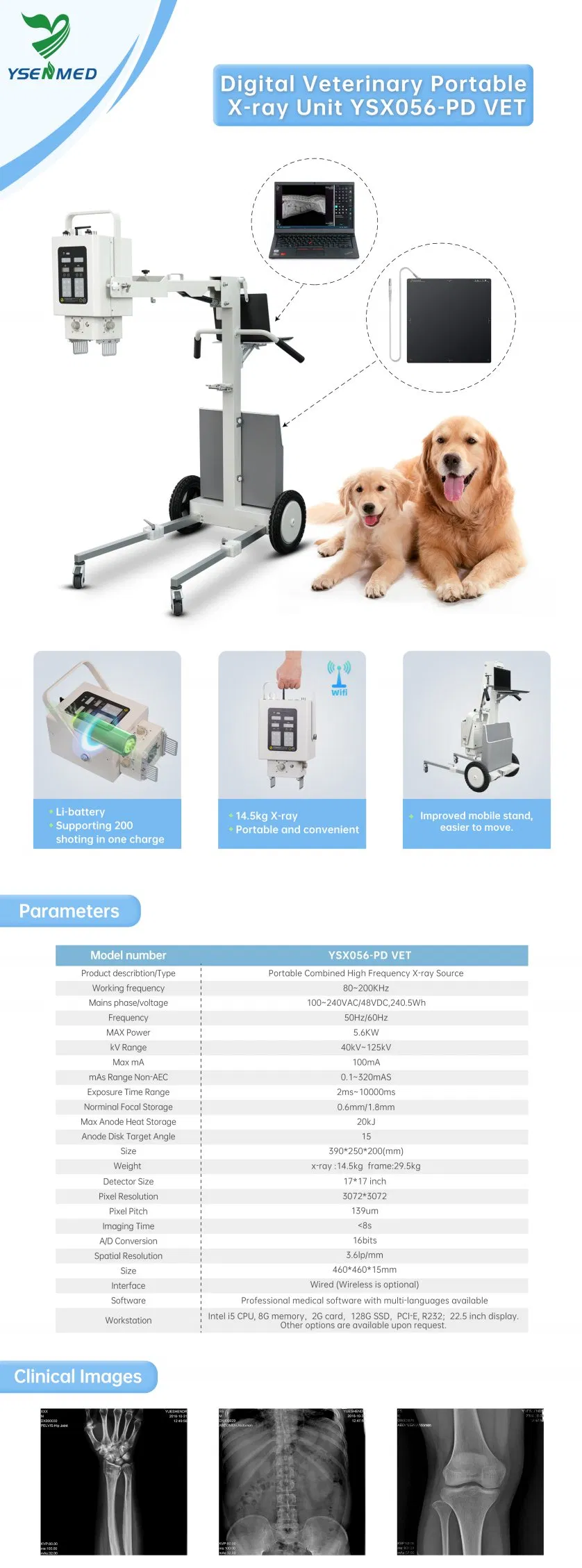 Veterinary Digital Portable X-ray Unit