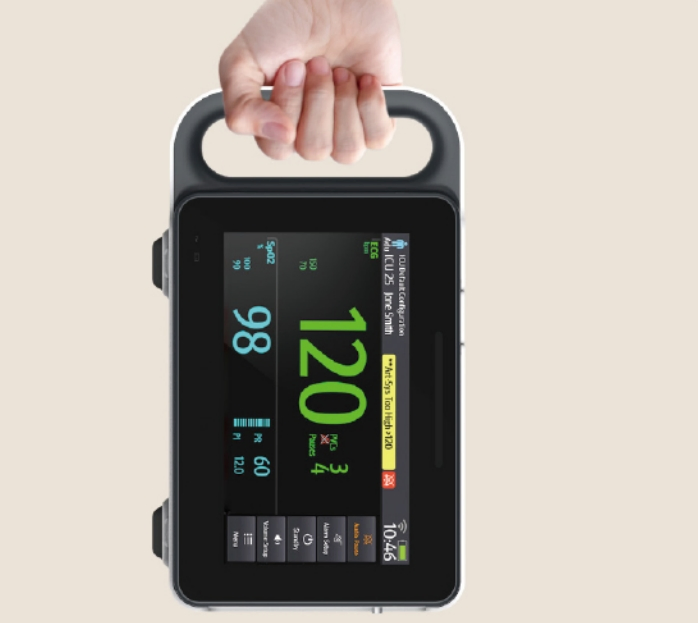 Portable Vital Signs Monitor 6 Parameters Type Animal Vet Multi Parameter Patient Monitor Transit Monitor
