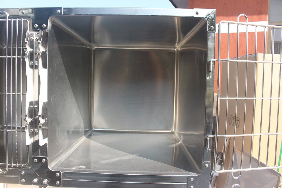 Pet Manufacturer Price Stainless Steel Kennels Cages Cat Rabbit Veterinary Dog Recovery Cage Vet Clinic Cage