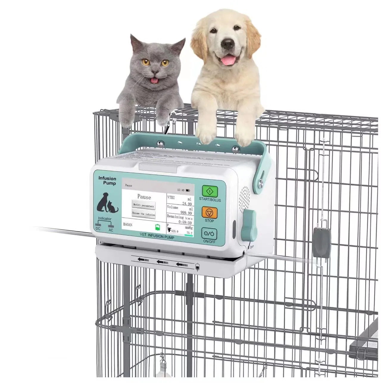 Vet Infusion Pump Veterinary Equipment ICU Infusion Pump Hospital Medical Vet Infusion Pump for Animal Pet