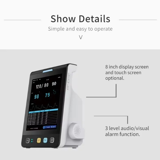 Multi-Parameter Patient Monitor Veterinary Monitor Portable Type Animal Vet Multi Parameter Patient Monitor