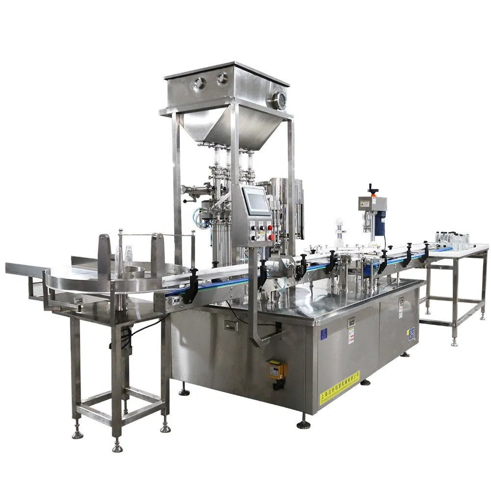 Automatic Intelligent Globefiller Liquid Sauce Glass Bottle Tinplate Pet Filling and Sealing Machine for Tomato Sauce, Beef Sauce, Egg Yolk Sauce, Syrup, Honey
