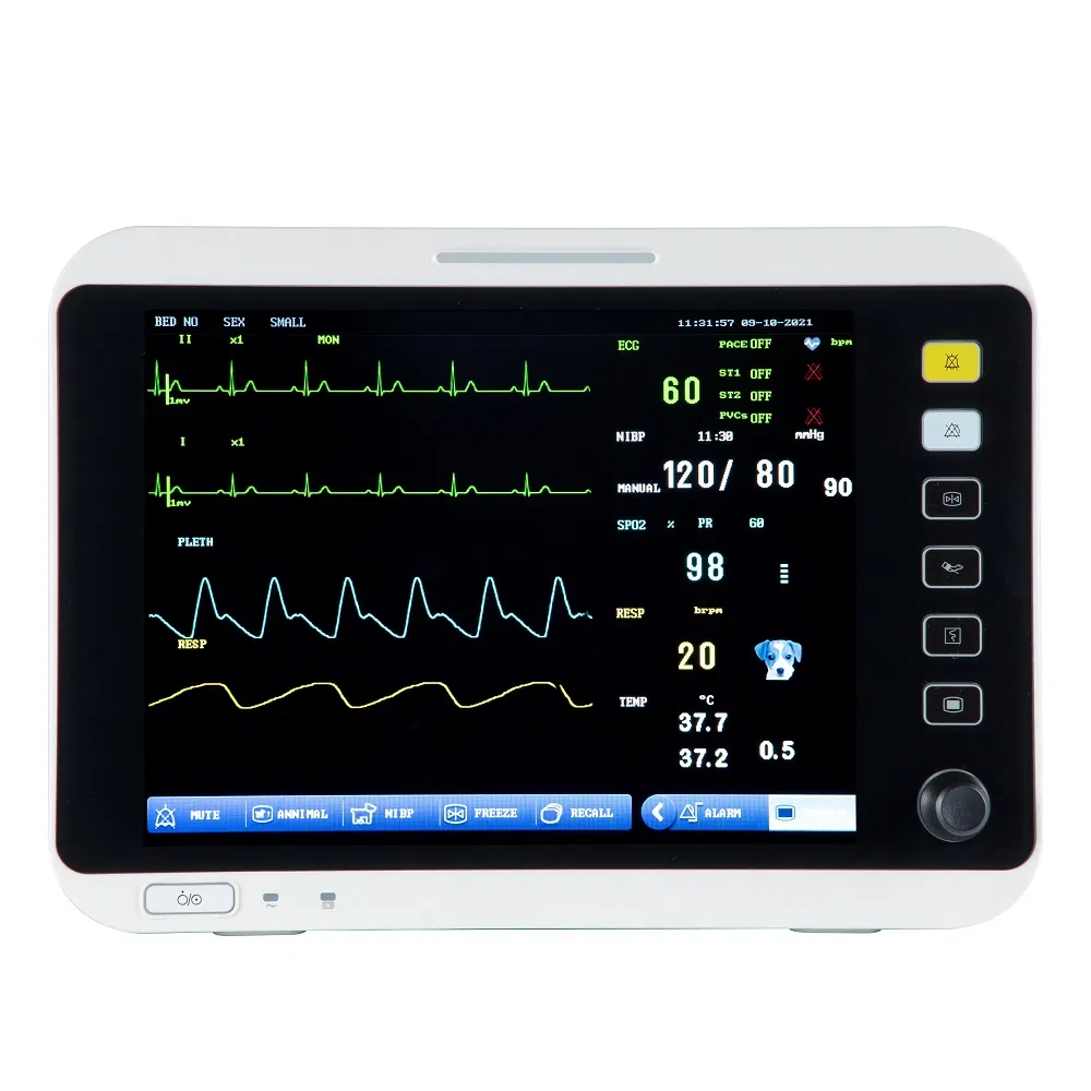Advanced Veterinary Patient Monitor for Monitoring Multiple Animal Parameters