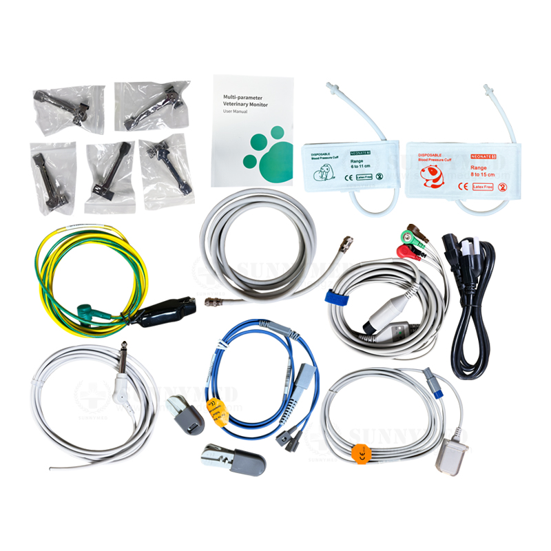 Sy-C005V-1 Animal Vital Sign Dog Pet ECG Portable Multiparameter Veterinary Patient Monitor