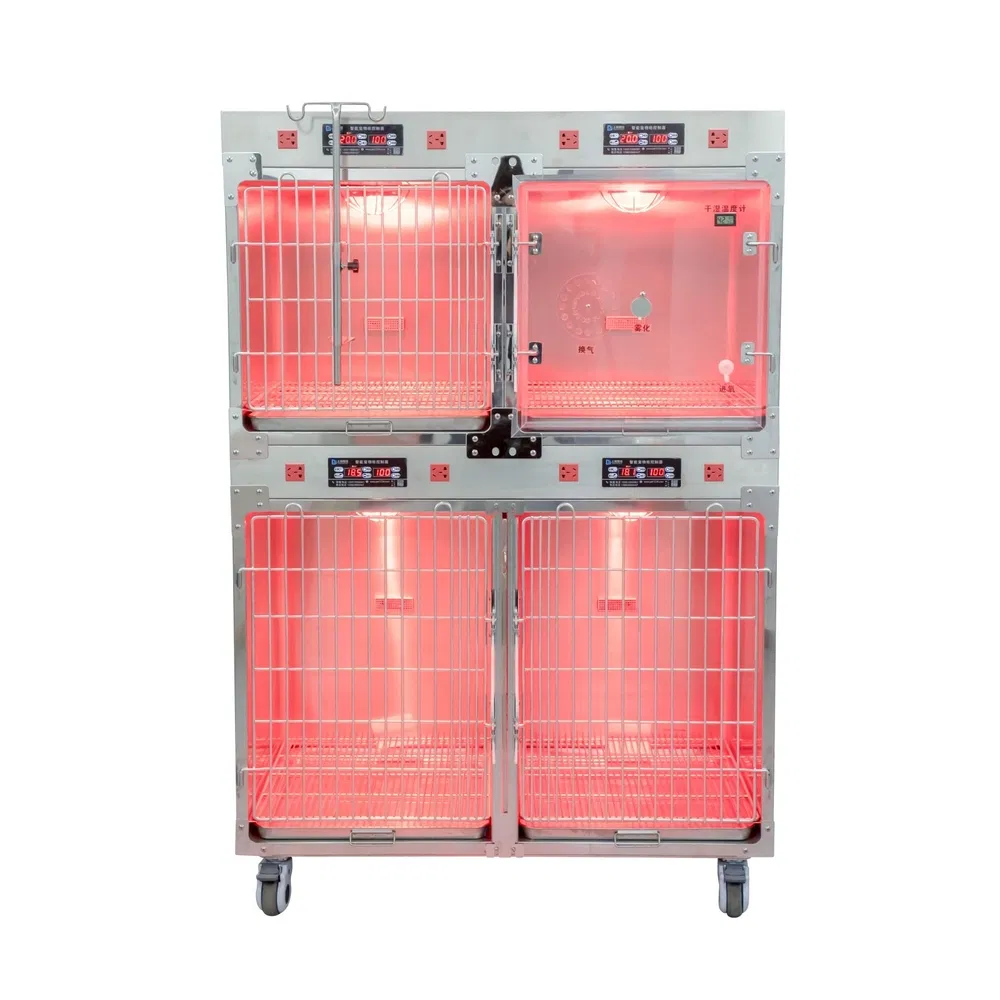 Stainless Steel Insulated Oxygen Chamber Cage Pet Warm Box for Recovery