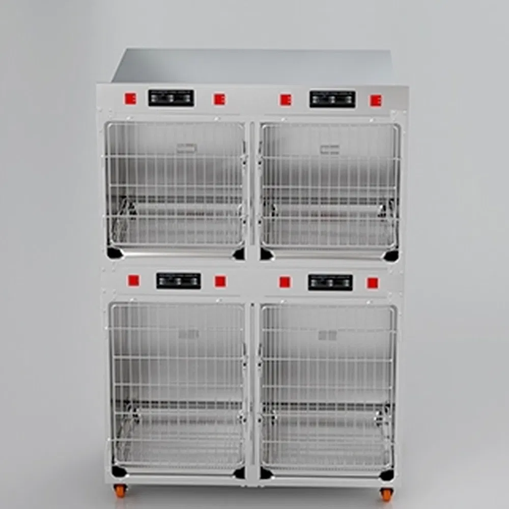 Stainless Steel Insulated Oxygen Chamber Cage Pet Warm Box for Recovery