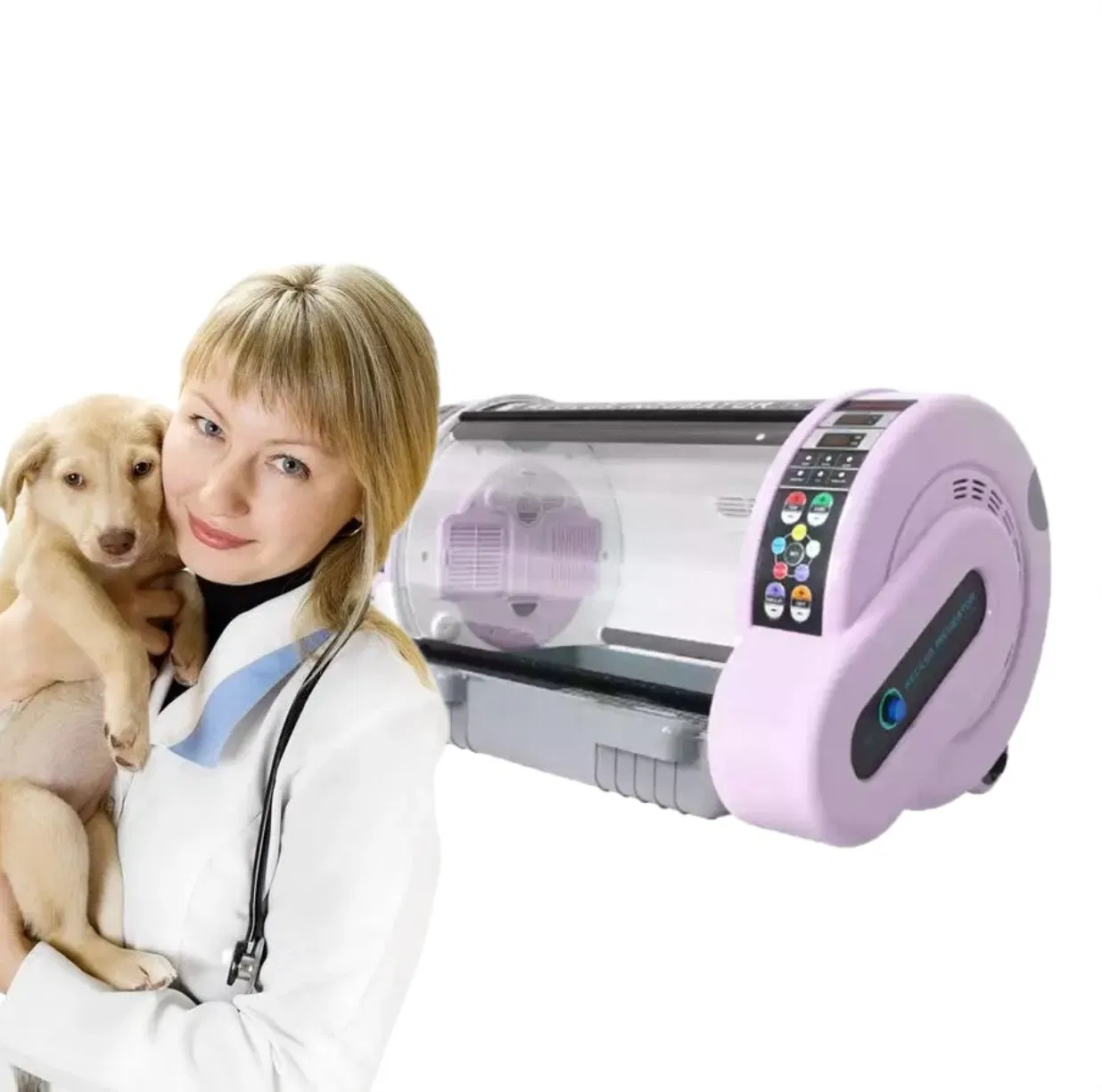 Low Prices Medical Veterinary Clinic Portable ICU Pet Incubator Vet Incubator for Dog Cat Rabbit Animal Use