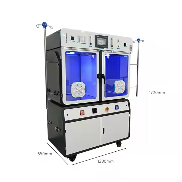 Veterinary Medical Equipment High Quality Animal Emergency Use Oxygen Blue Theory Vet Incubation Brooder ICU Chamber for Pet