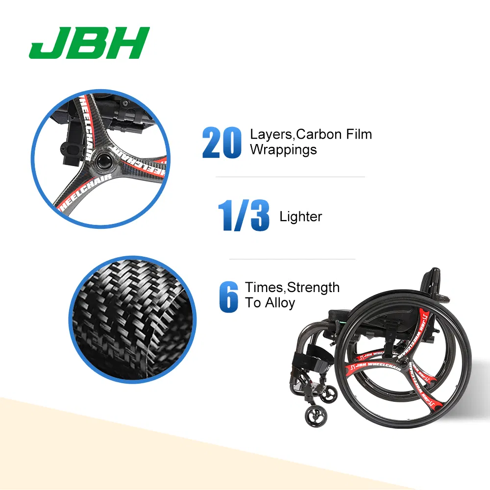 2026 Most Popular Carbon Fiber Frame Fashion Sports Wheelchair