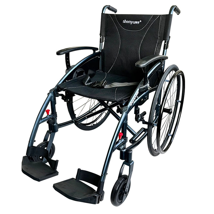 Premium Anodized Frame Comfortable Seat Durable Lightweight Manual Wheelchair
