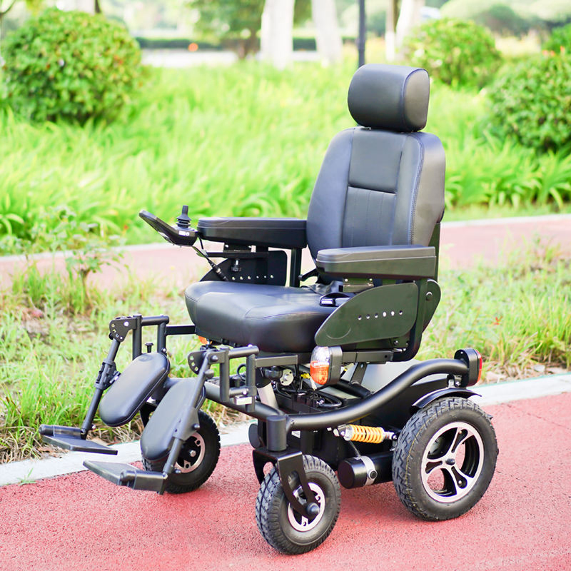 Heavy-Duty Multi-Terrain Electric Wheelchair - Comfortable Seat, Stable Frame, All-Terrain Mobility