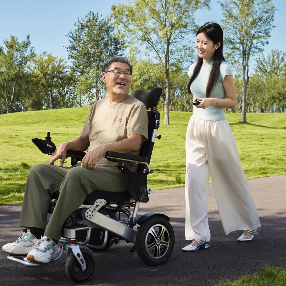 Sillas De Ruedas Electrical Lightweight Folding Electric Sport Powered Wheelchair Wheel Chair for Patient