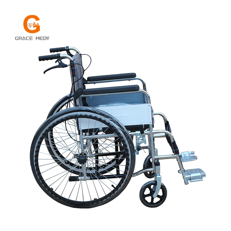Folding Lightweight Price Elderly Disabled Care Commode Wheelchairs Memory Manual Cushions Wheel Chairs for People with Disabilities