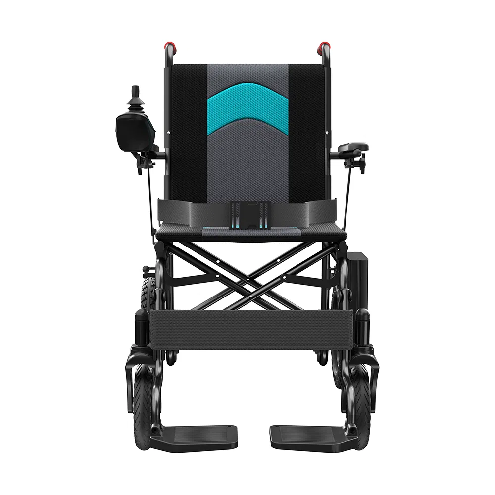 Wholesale Iron Foldable Motorized Wheelchair for Outdoor Use