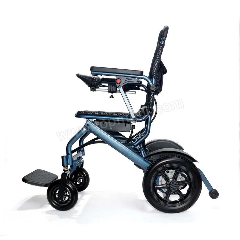 Powered Motorized Lithium Silla De Ruedas Aluminum Lightweight Foldable Electric Wheelchair