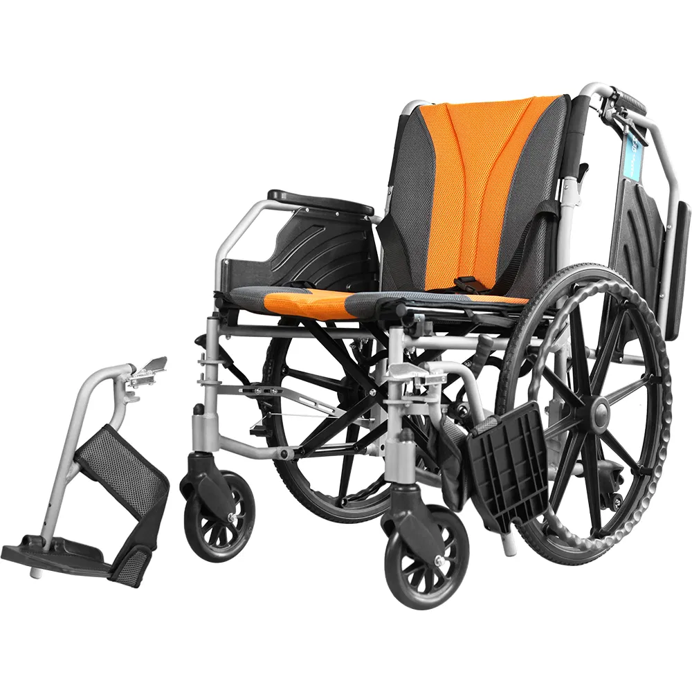 Pediatric Aluminum Alloy Frame Multi-Function Manual Wheelchair with Vibrant Color Options L13
