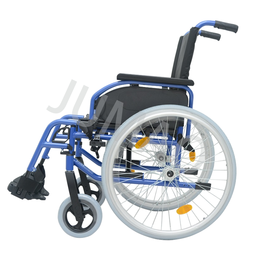 Ultra-Lightweight Aluminum Wheelchair with Powder Coating for Easy Mobility