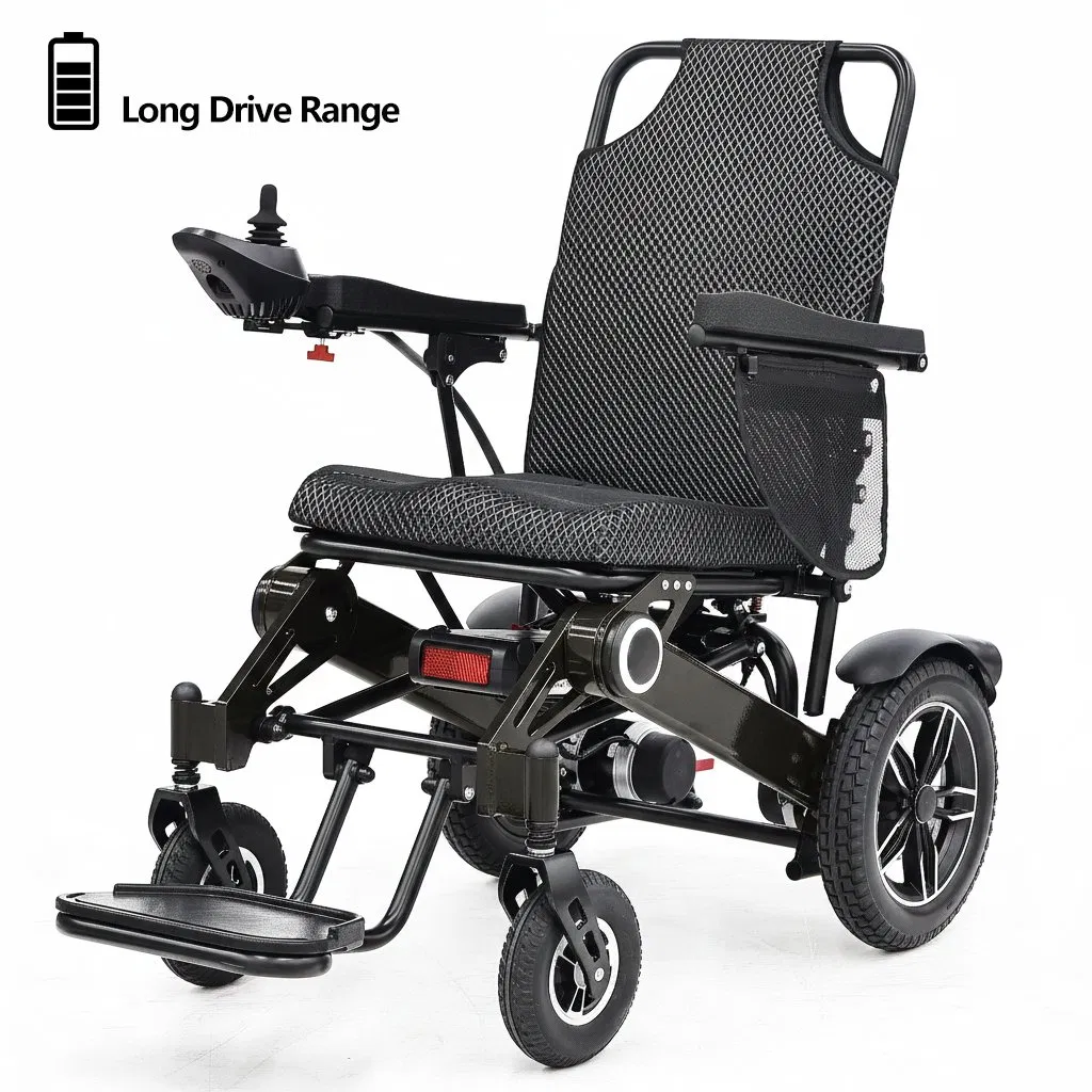 All-Terrain Heavy Duty Folding Electric Wheelchair for Outdoor Use