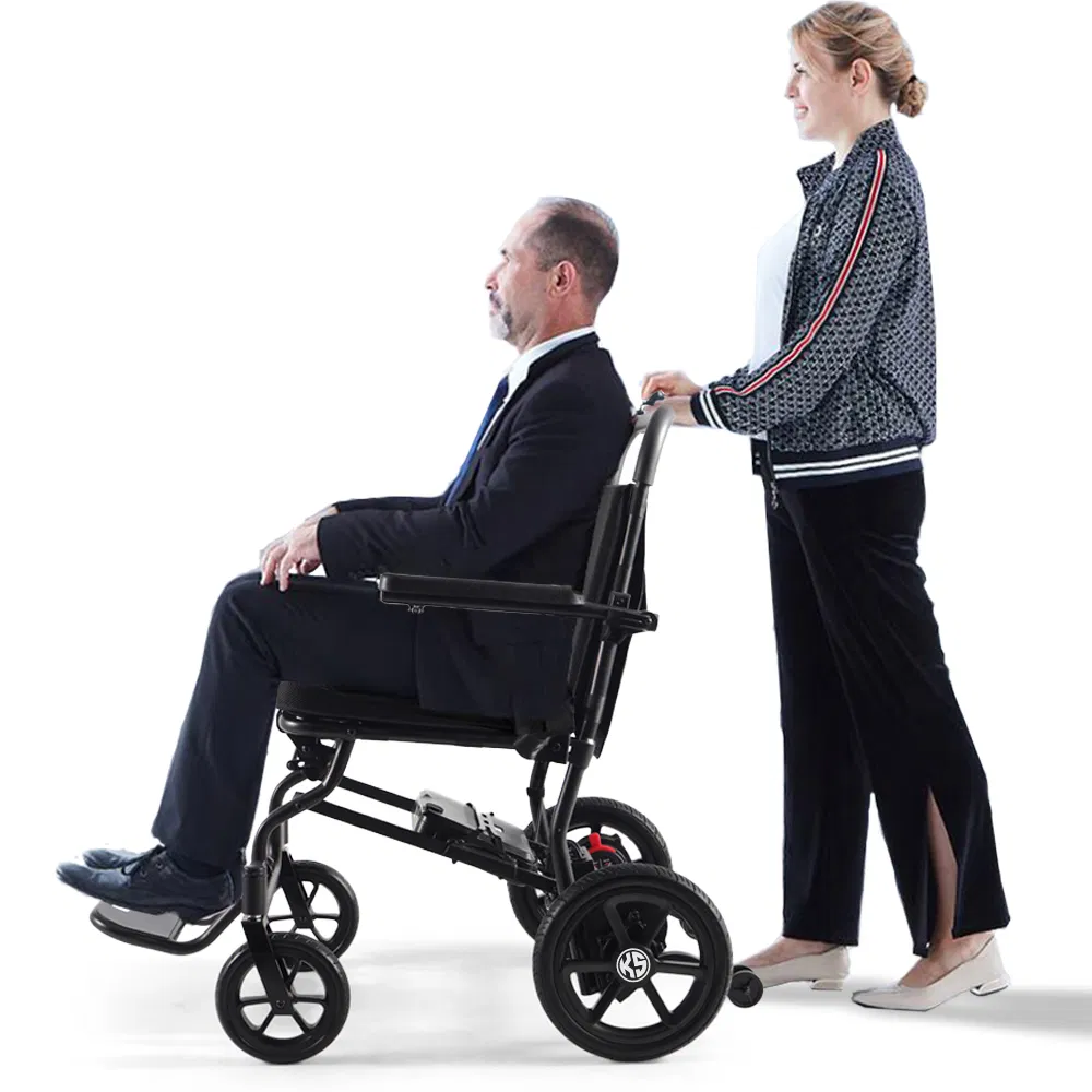 Ksm-605PRO Bariatric Power Automatic Electric Wheelchair with Comfortable Cushion Remote Control Electric Wheelchair for Senior