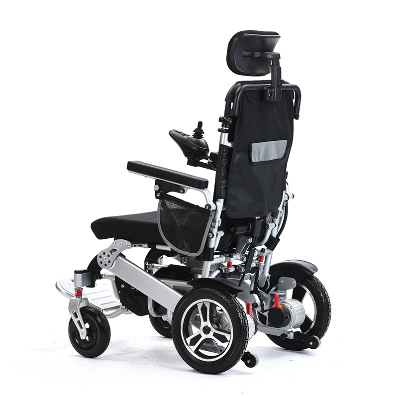 Aluminum Ultra Lightweight Folding Electric Reclining Wheelchair
