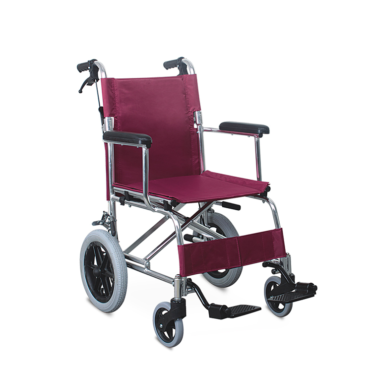 Portable Foldable Light Weight Travel Transport Manual Wheelchair