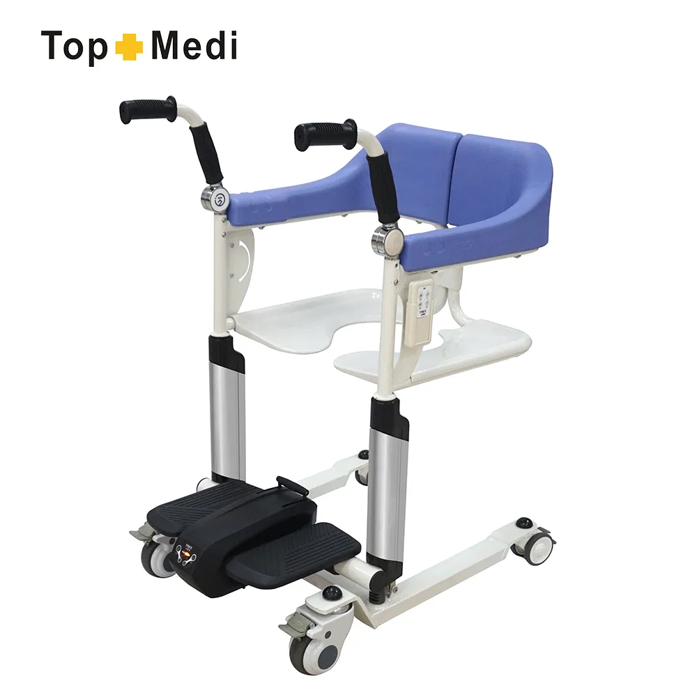 Handicapped Bathroom Electric Patient Transfer Lift Toilet Chair Wheelchair Commode Bedridden Elderly Care Artifact Paralyzed Hydraulic Move