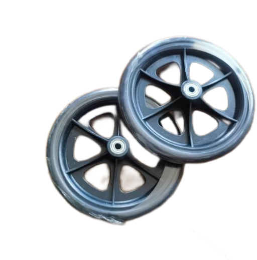 Wheelchair Accessories, Front Wheels, Solid Tires with Bearings, 6-Inch and 7-Inch Special Wheels, Universal Universal Universal Wheels, Silent